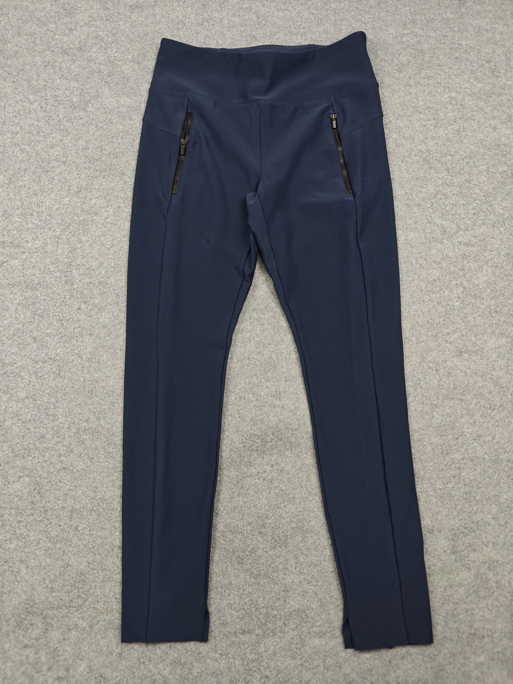 Athleta Leggings Womens Small Blue Ankle BODY Pockets Zip Pocket Stretch